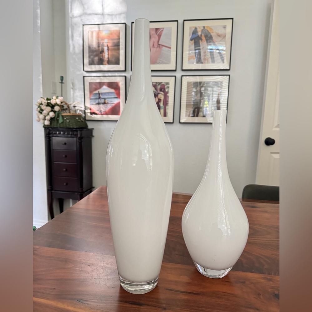 Pair of Vintage Ikea Salong Tall Vase by Modernist designer Johanna Jelinek